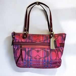 Coach Poppy 2012 Glam Tartan Tote Bag